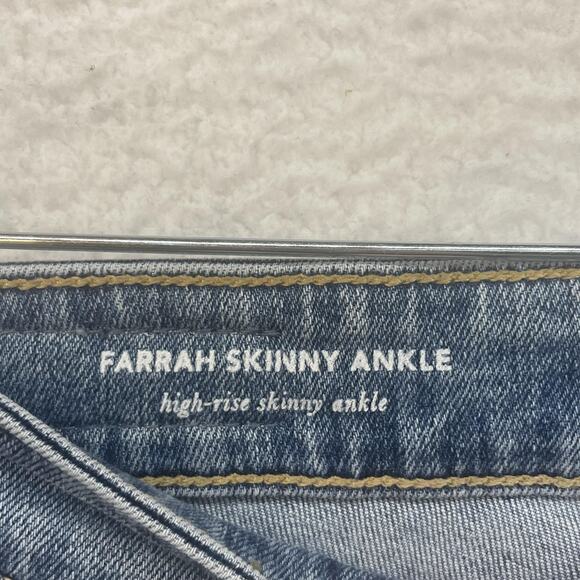 AG Adriano Goldschmied Jeans Womens 24 Farrah Skinny Ankle High Rise Raw Hem - Picture 7 of 13